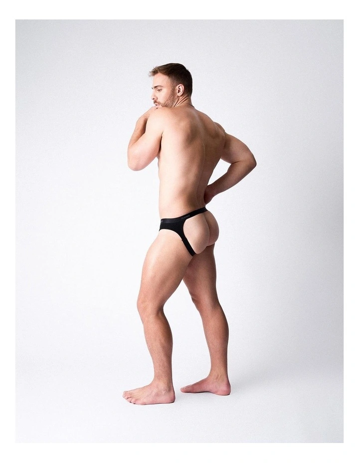 Team Cotton Jockstrap in Onyx image 4