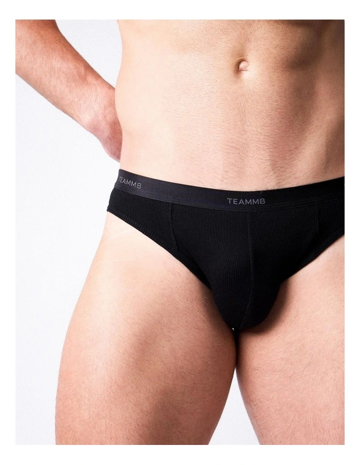 Team Cotton Jockstrap in Onyx image 6
