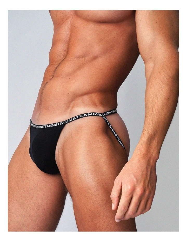 Glide Micro Jockstrap in Onyx image 5