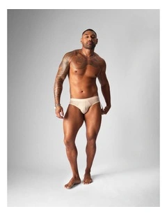 Allure Sheer Jockstrap in Husk
