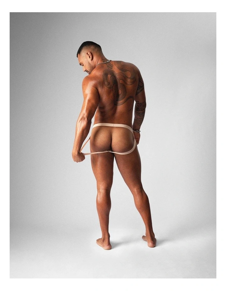 Allure Sheer Jockstrap in Husk image 2