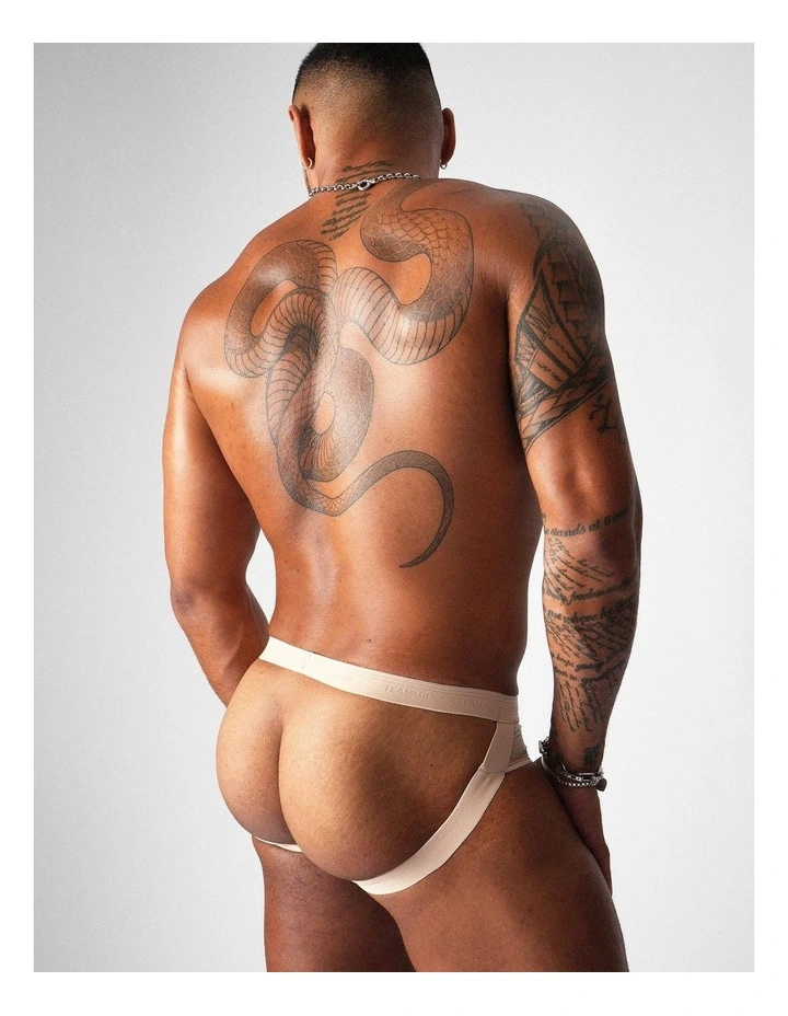 Allure Sheer Jockstrap in Husk image 4