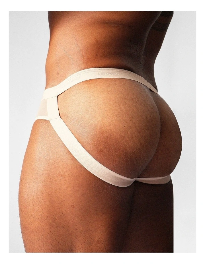 Allure Sheer Jockstrap in Husk image 5