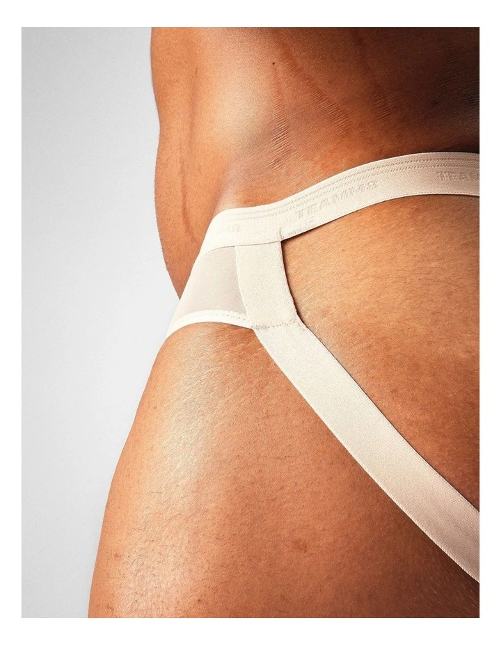 Allure Sheer Jockstrap in Husk image 6