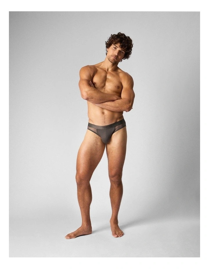 Score Sheer Slim Jockstrap in Pewter image 2