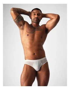 Allure Sheer Jockstrap in Platinum