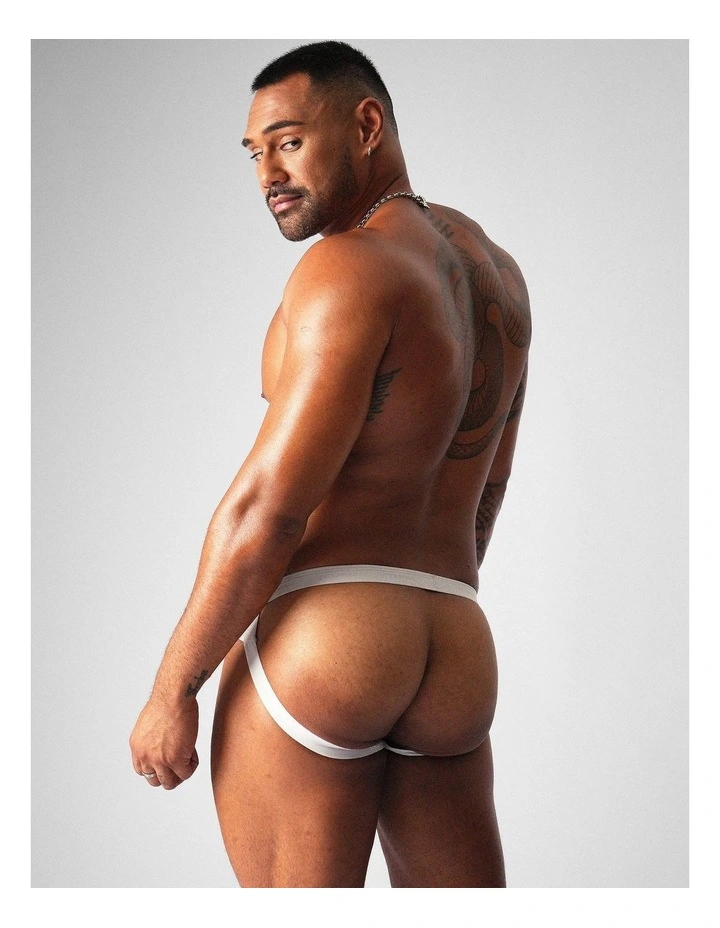 Allure Sheer Jockstrap in Platinum image 4