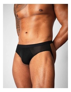 Allure Sheer Jockstrap in Noir