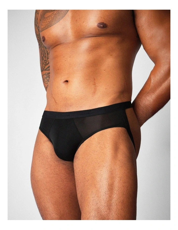 Allure Sheer Jockstrap in Noir image 1