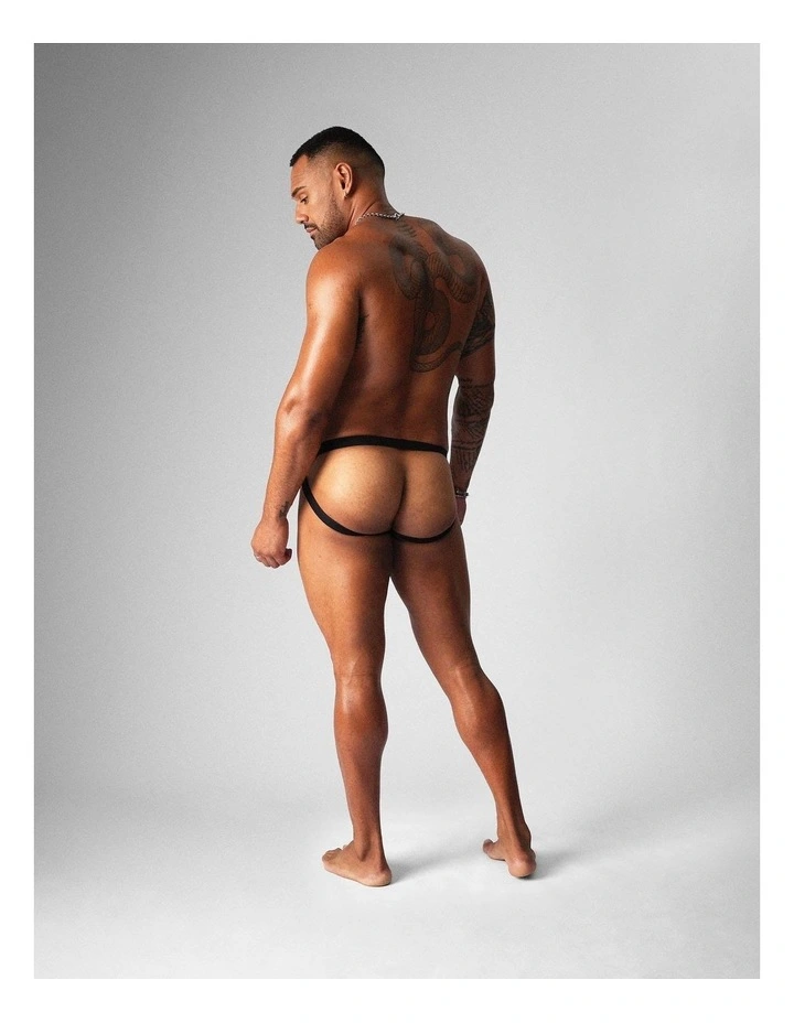 Allure Sheer Jockstrap in Noir image 3