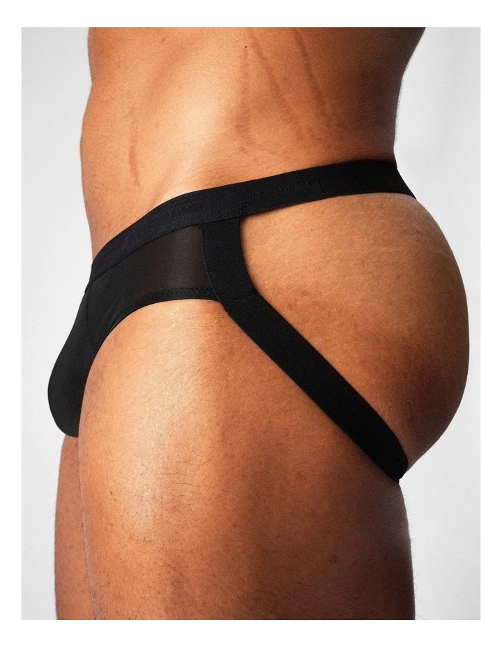 Allure Sheer Jockstrap in Noir image 5