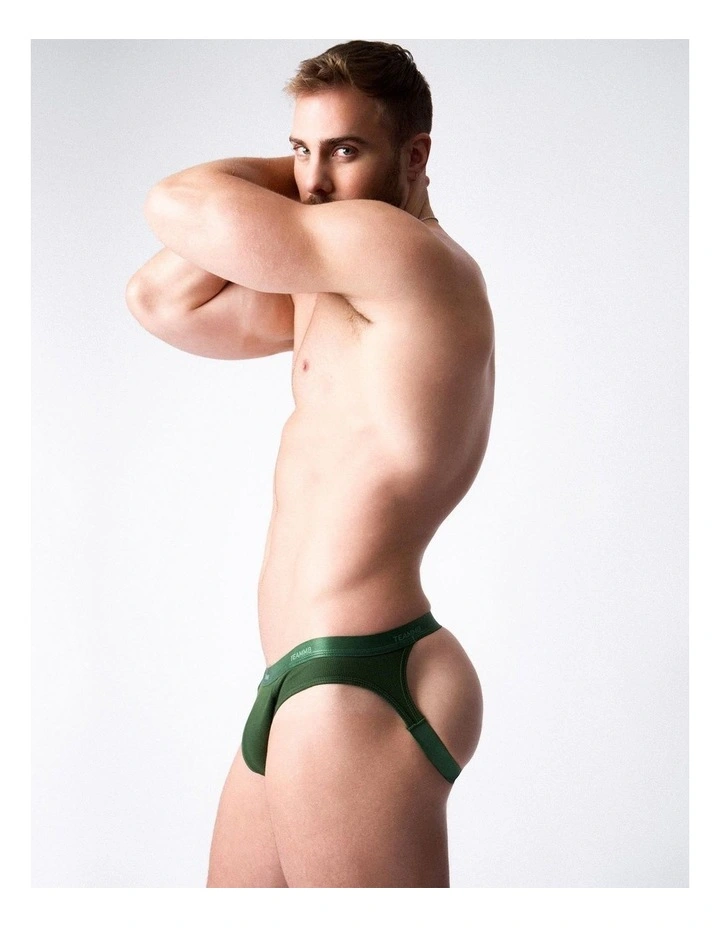 Team Cotton Jockstrap in Forest image 2