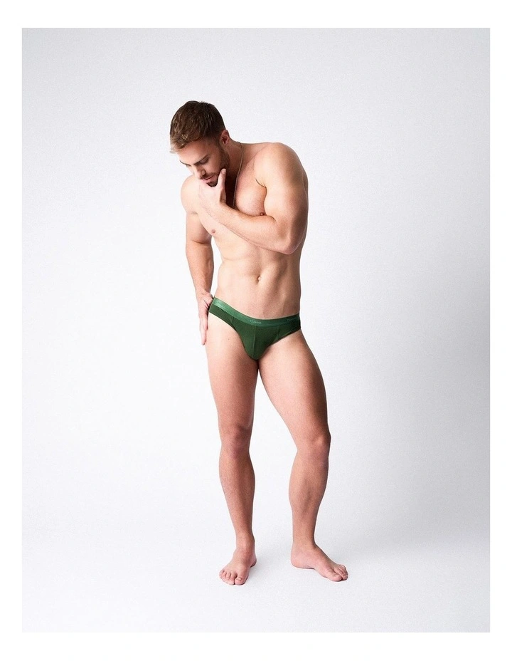 Team Cotton Jockstrap in Forest image 3