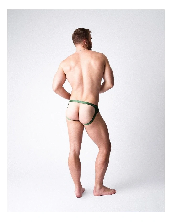 Team Cotton Jockstrap in Forest image 4
