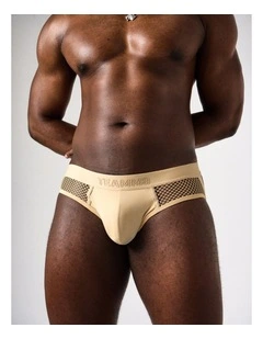 Edge Net Jock/Thong in Sand