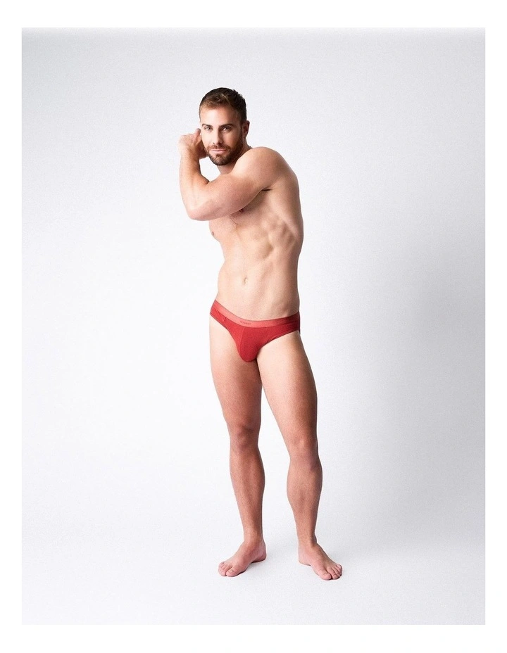 Team Cotton Jockstrap in Amber image 2