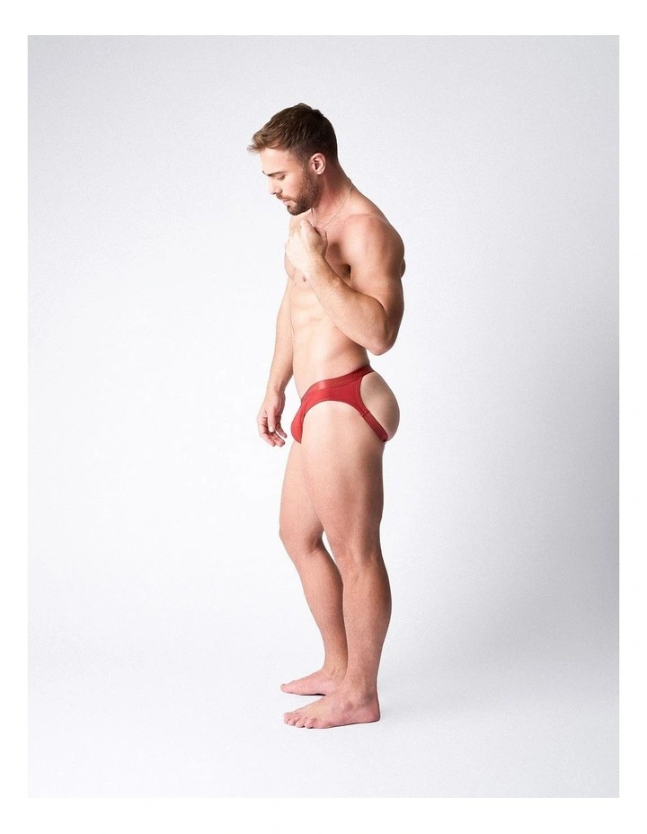 Team Cotton Jockstrap in Amber image 3