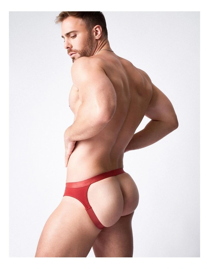 Team Cotton Jockstrap in Amber image 5