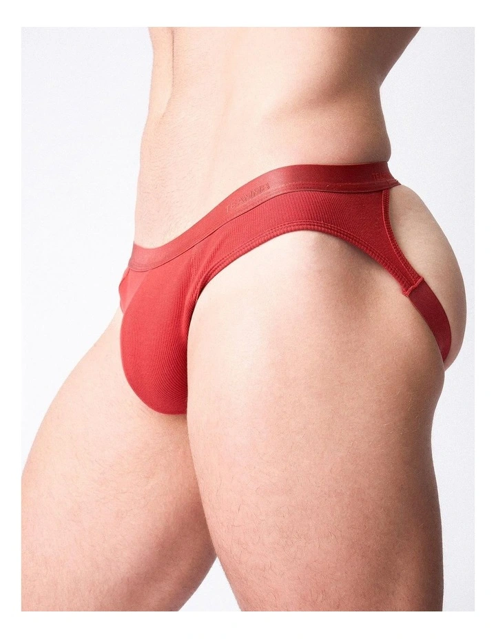 Team Cotton Jockstrap in Amber image 6