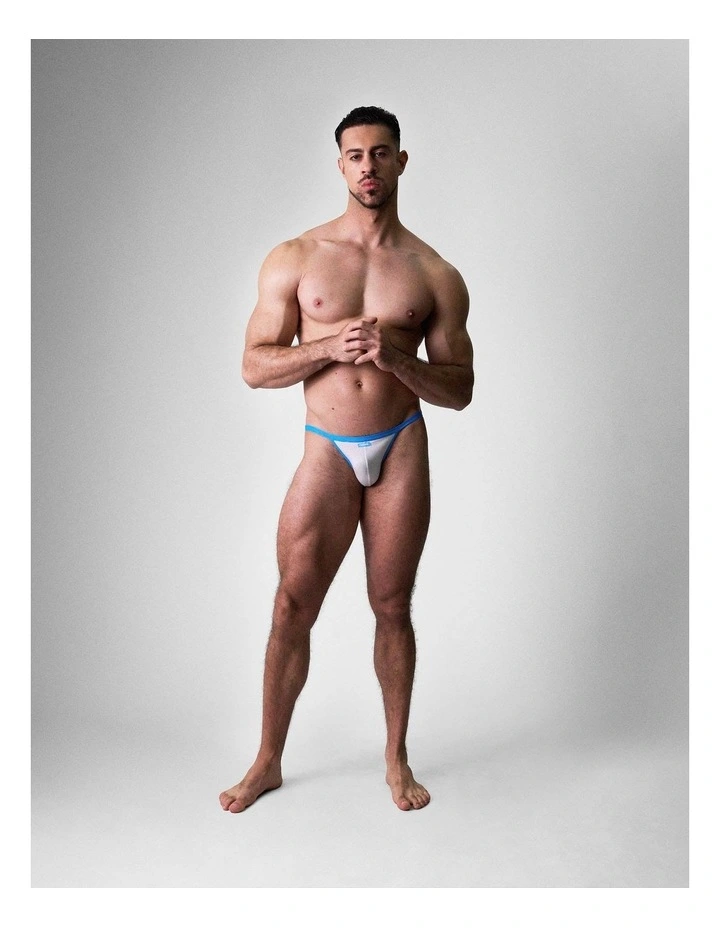 Flaunt Micro Jockstrap in Cyber Grey image 3