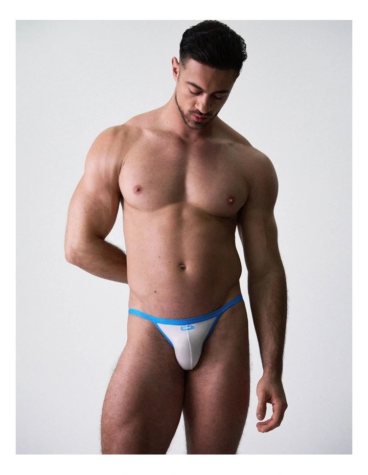 Flaunt Micro Jockstrap in Cyber Grey image 5