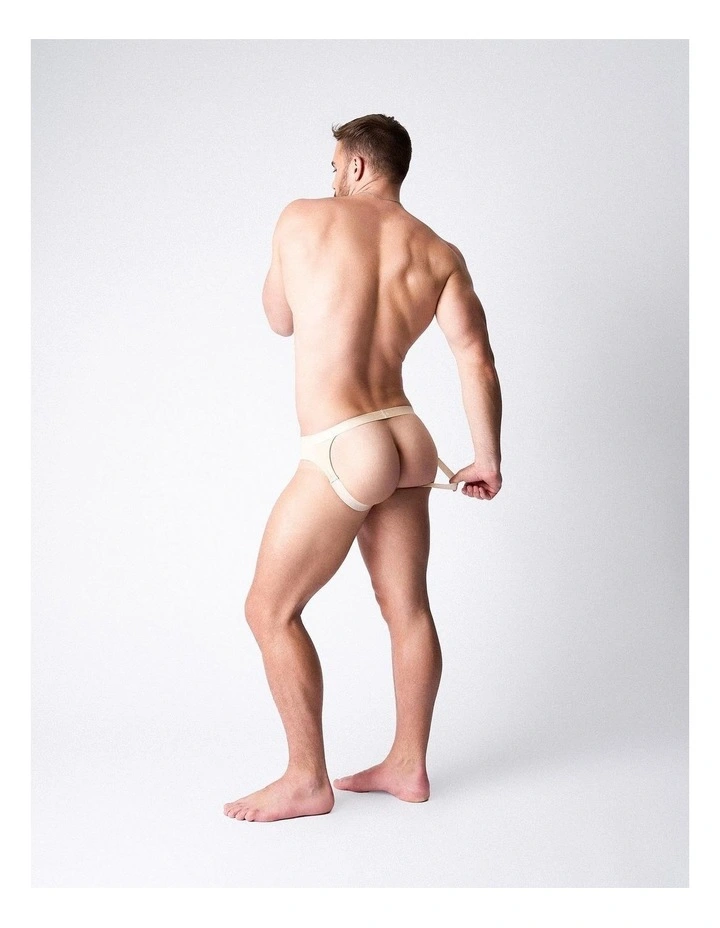 Team Cotton Jockstrap in Ecru image 2