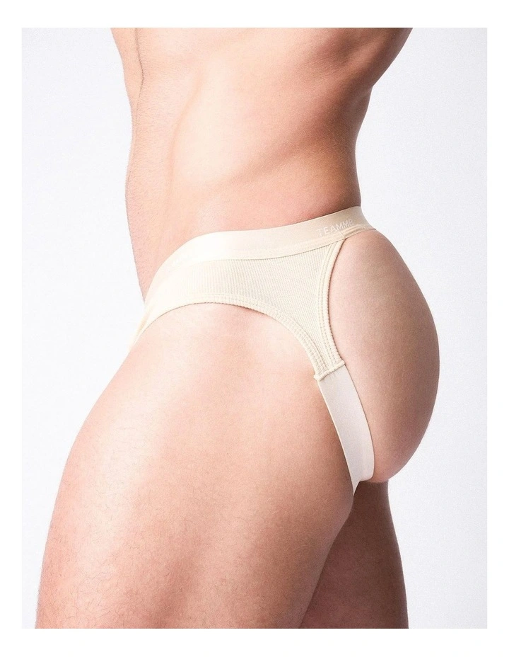 Team Cotton Jockstrap in Ecru image 5