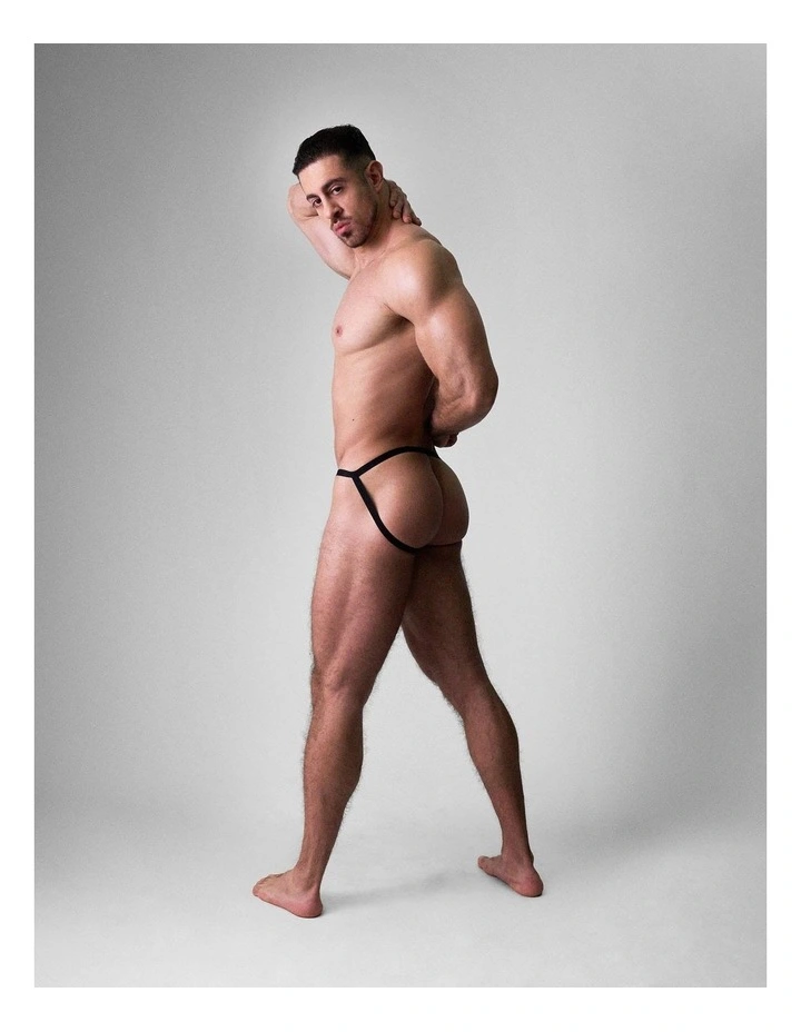 Flaunt Micro Jockstrap in Onyx image 1