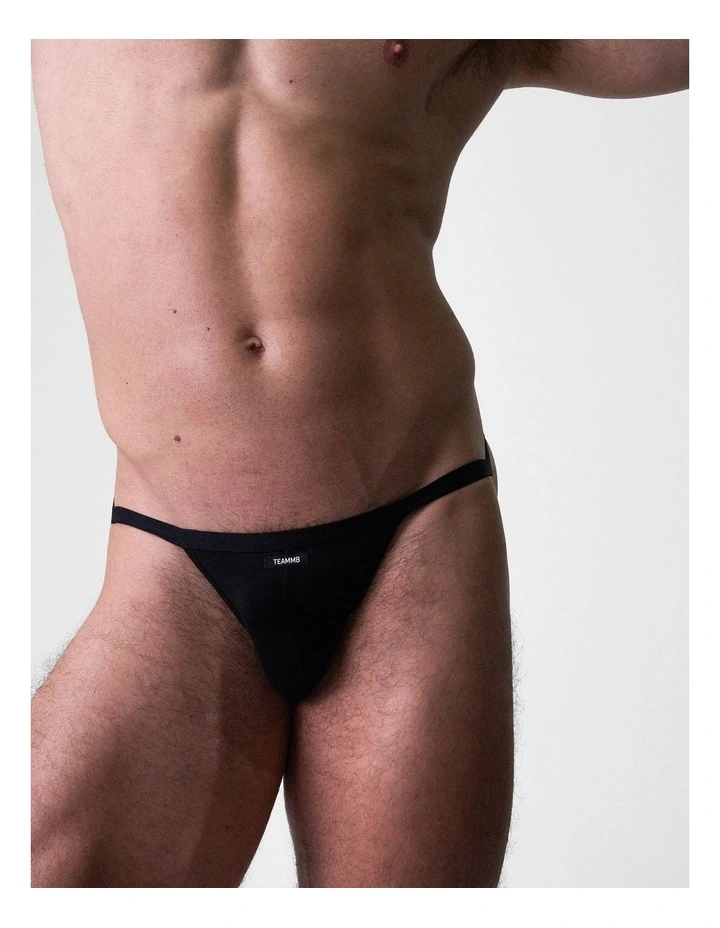 Flaunt Micro Jockstrap in Onyx image 2