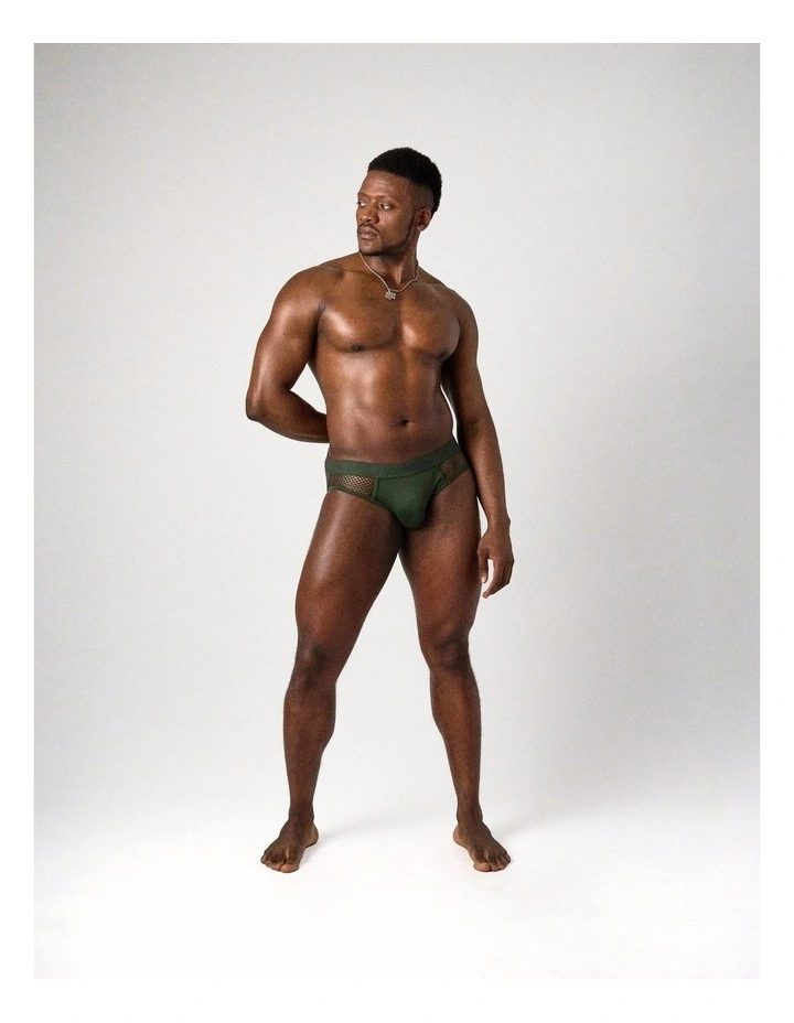 Edge Net Jock/Thong in Forest image 3