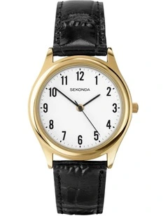 Classic 38mm Leather Watch in Gold