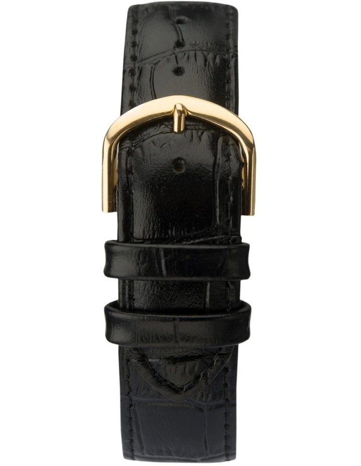 Classic 38mm Leather Watch in Gold image 3