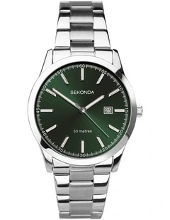 Taylor 43mm Link Watch in Silver