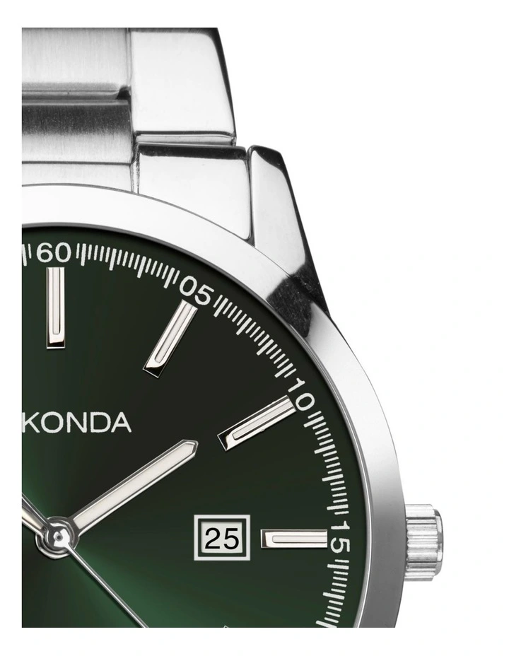 Taylor 43mm Link Watch in Silver image 3