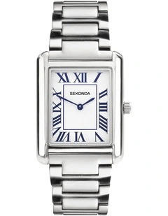 Clement 28x37mm Link Watch in Silver