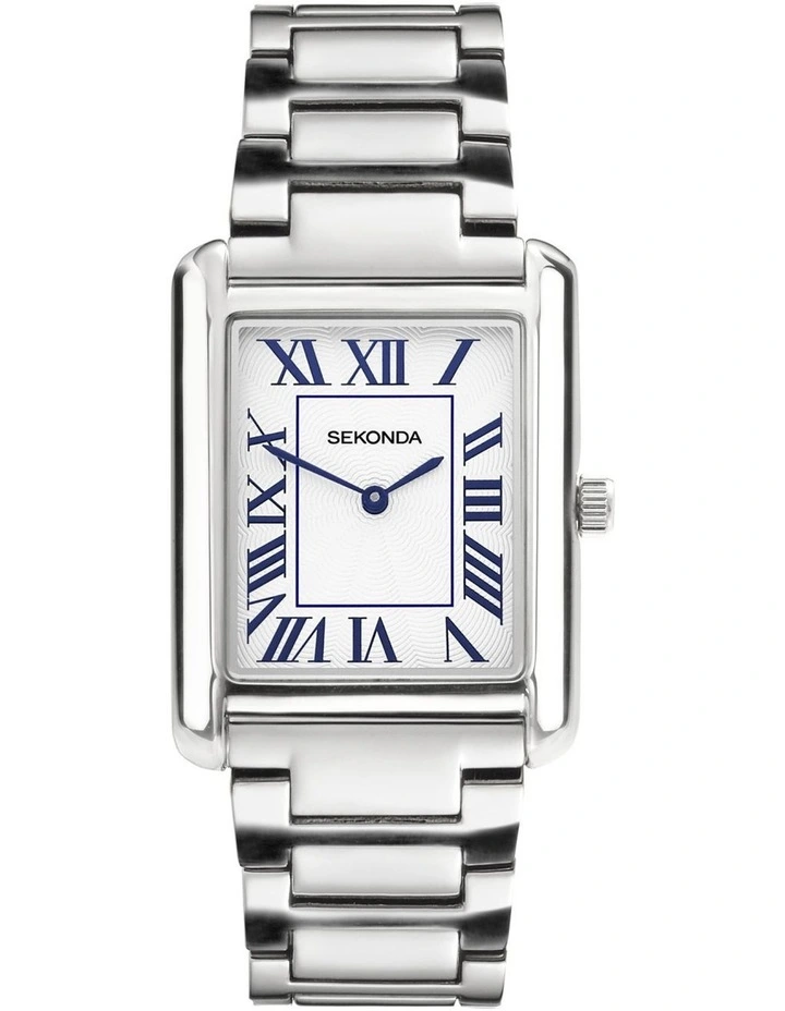 Clement 28x37mm Link Watch in Silver image 1