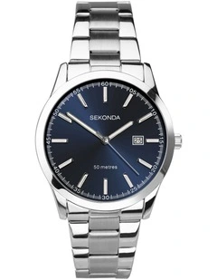 Taylor 43mm Link Watch in Silver