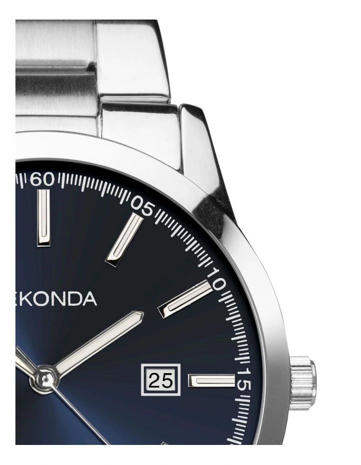 Taylor 43mm Link Watch in Silver image 3