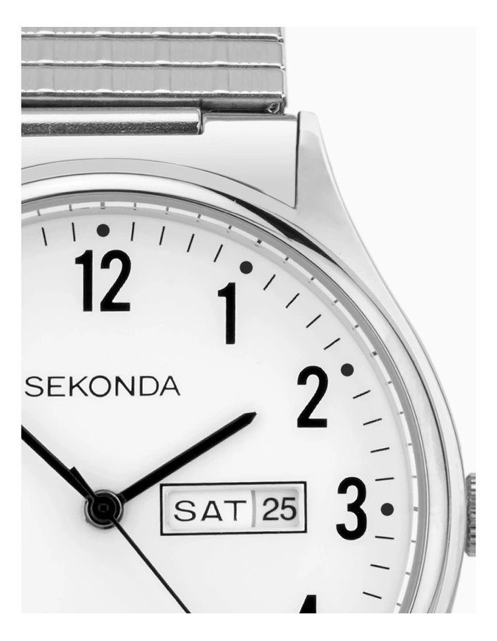 Classic 36mm Expander Watch in Silver image 3