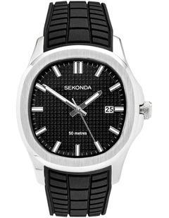 Octaire 40mm Rubber Silver Watch