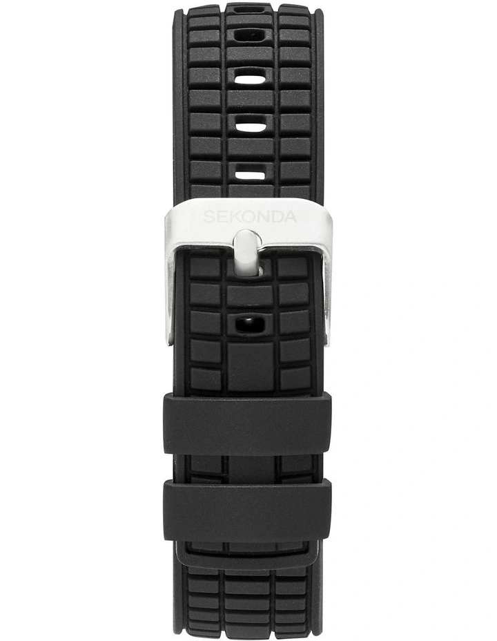 Octaire 40mm Rubber Silver Watch image 6