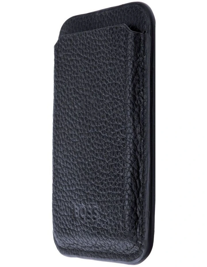 BOSS Card Holder Mobile Classic Grained Navy image 2