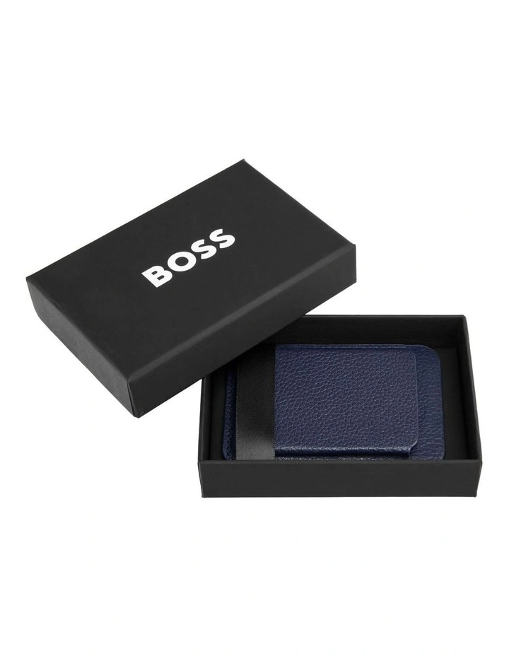 BOSS Card Holder Mobile Classic Grained Navy image 5