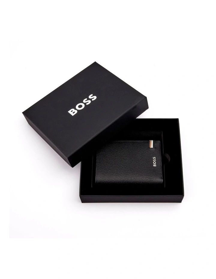 Folding Leather Card Holder Iconic Black image 6