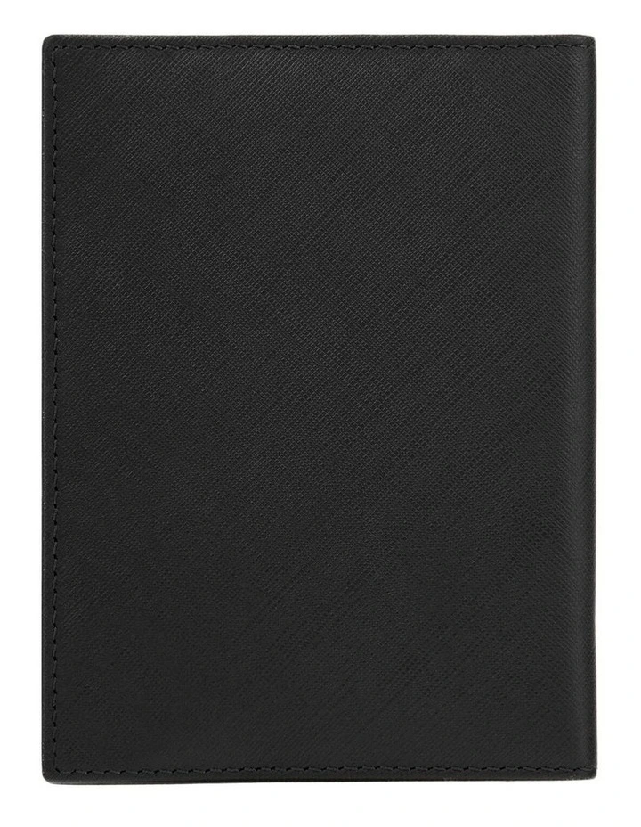 BOSS Passport Holder Saffiano Leather Black image 5