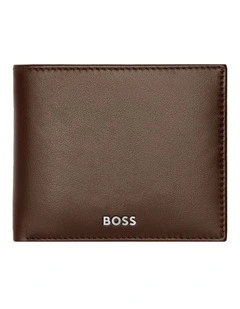 Trifold Leather Wallet Classic Smooth Brown