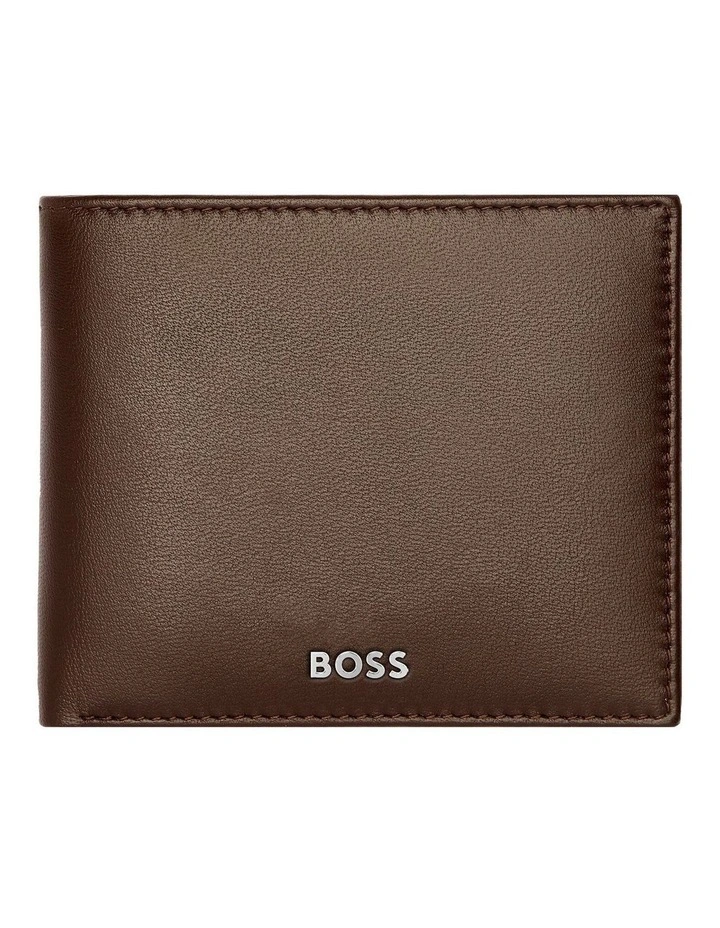 Trifold Leather Wallet Classic Smooth Brown image 1