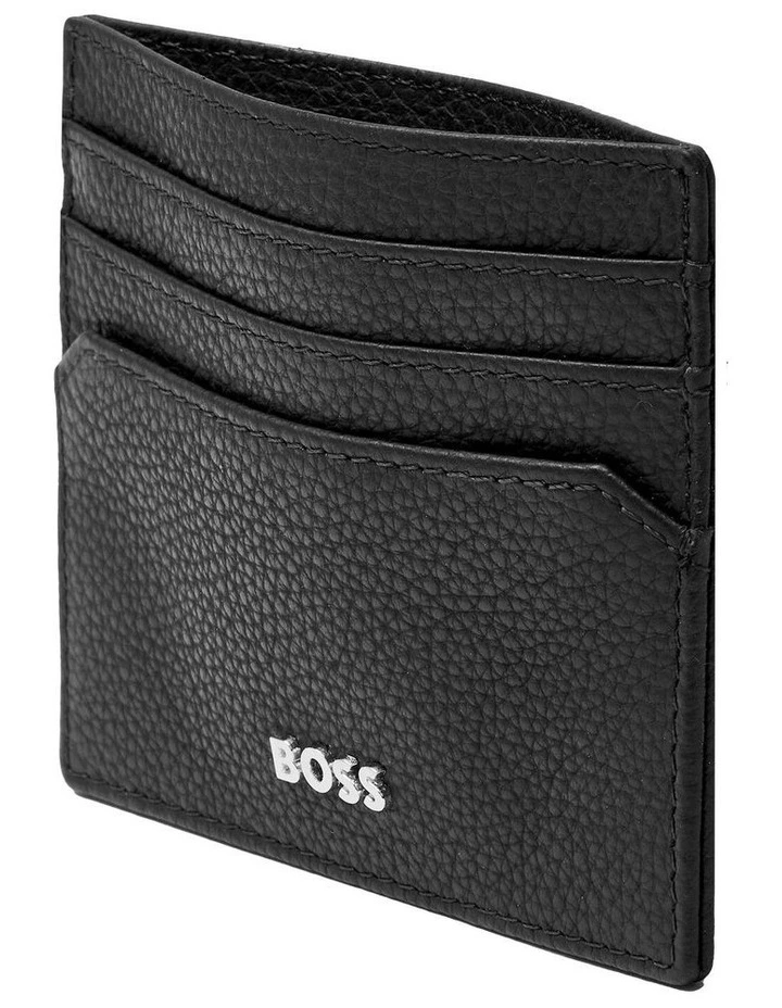Leather Card Holder Classic Grained Black image 3