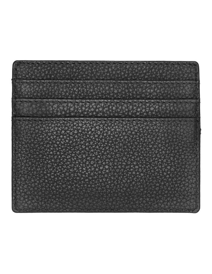 Leather Card Holder Classic Grained Black image 4