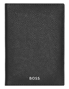 Passport Holder Classic Grained Black Leather